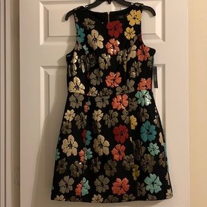 New with Tags Floral Jacquard Fit and Flare Dress